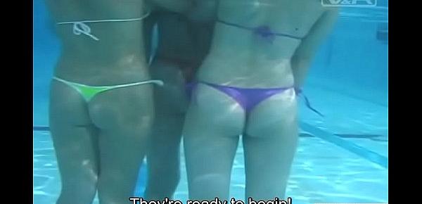  JAV pool games 36 women capture the bikini top Subtitles